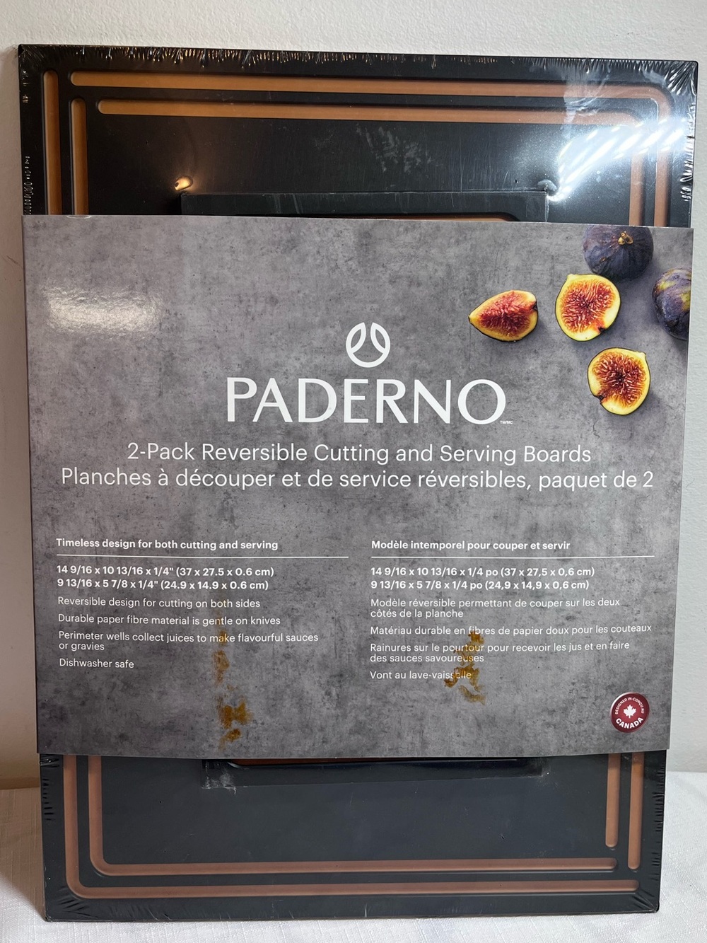 PADERNO 2-Pack Reversible Cutting and Serving Boards.
NEW
GREAT GIFT